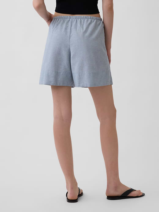 Gap 6" Linen-Blend Easy Shorts — photo 5
