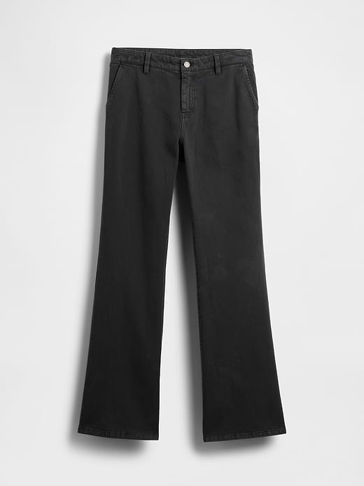 Gap Low Rise Relaxed Flare Khakis — photo 8