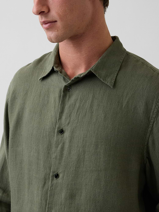 Gap 100% Linen Classic Shirt — photo 5
