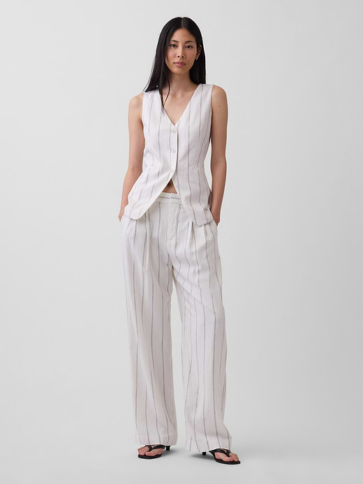 Gap 365 High Rise Linen-Blend Trousers — photo 1