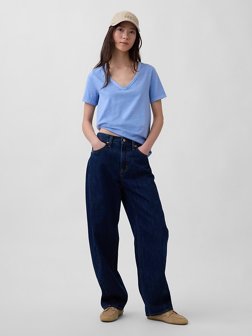 Gap Organic Cotton VintageSoft V-Neck T-Shirt — photo 3