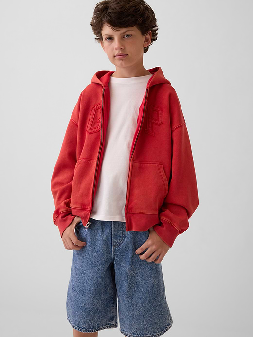 Gap Kids VintageSoft Gap Logo Hoodie — photo 6