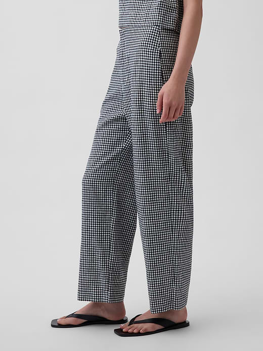 Gap Linen-Blend Relaxed Straight Ankle Pants — photo 4