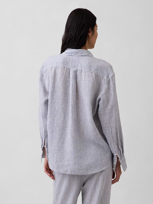 Gap 100% Linen Oversized Shirt — photo 4
