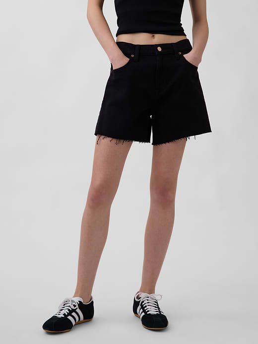 Gap 4" Mid Rise UltraSoft Relaxed Cutoff Shorts — photo 3