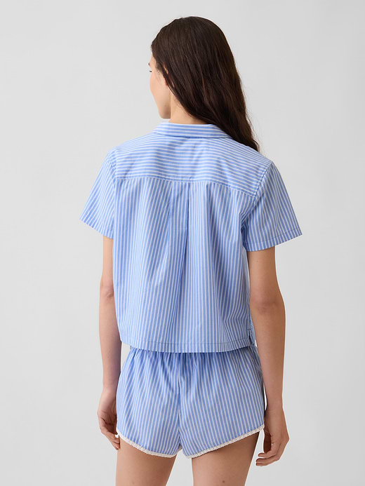 Gap Poplin Crop PJ Shirt — photo 4