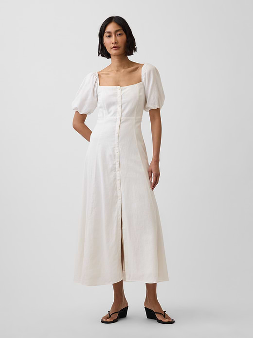 Gap Linen-Blend Empire Waist Maxi Dress — photo 1