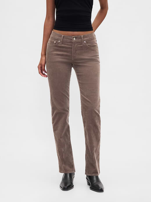 Gap Low Rise Corduroy '90s Slim Straight Pants — photo 3