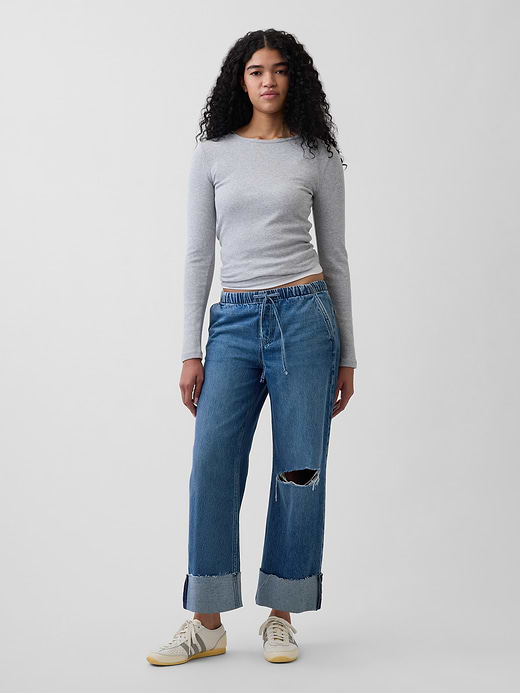 Gap Low Rise '90s Loose Easy Crop Jeans — photo 1