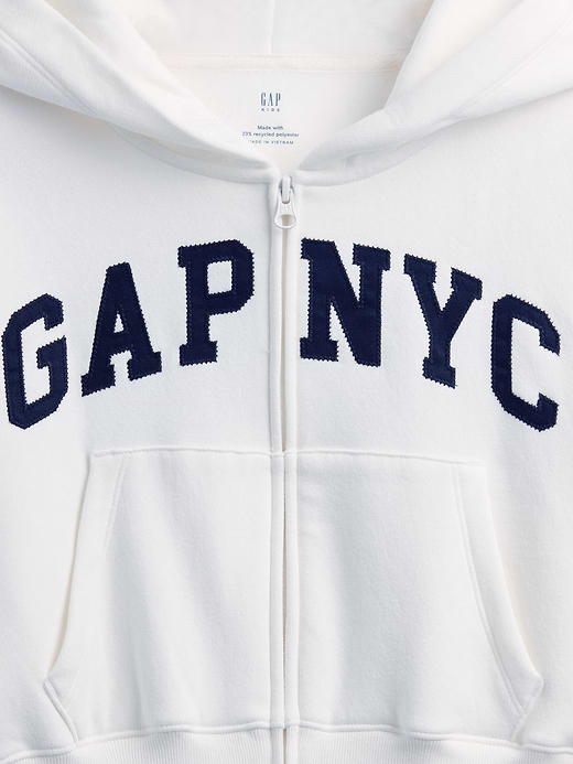 Gap Kids VintageSoft Oversized Logo Zip Hoodie — photo 5