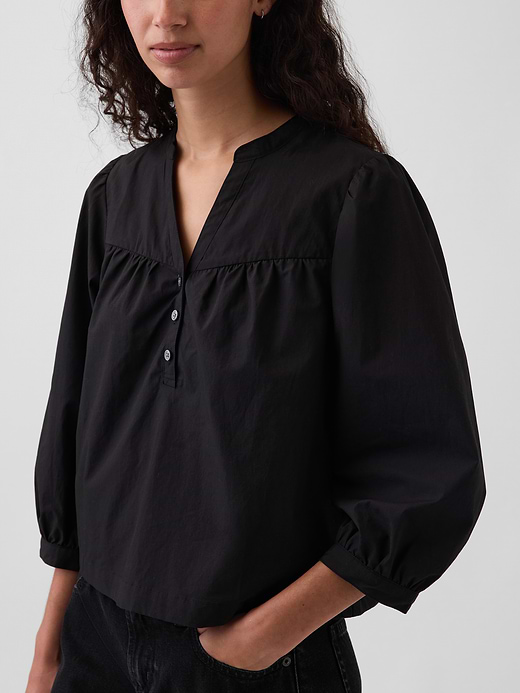 Gap Poplin Popover Top — photo 5