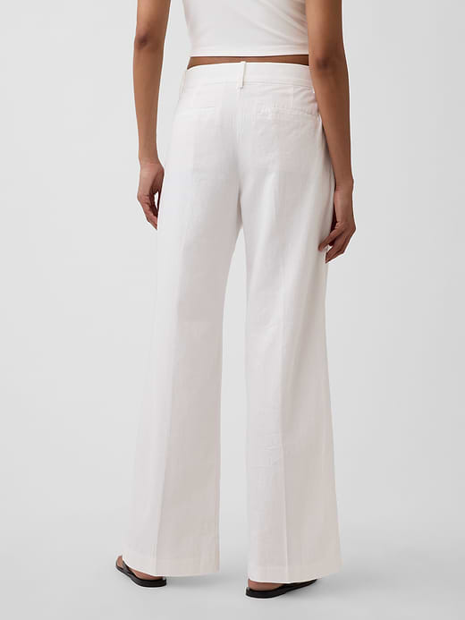 Gap 365 Low Rise Linen-Blend Trousers — photo 5