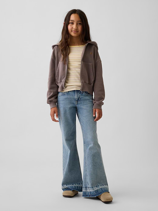 Gap Kids VintageSoft Oversized Logo Zip Hoodie — photo 3