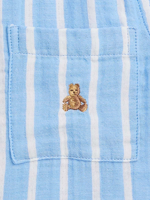Gap Baby & Toddler Cotton Gauze Print Polo Shirt — photo 5
