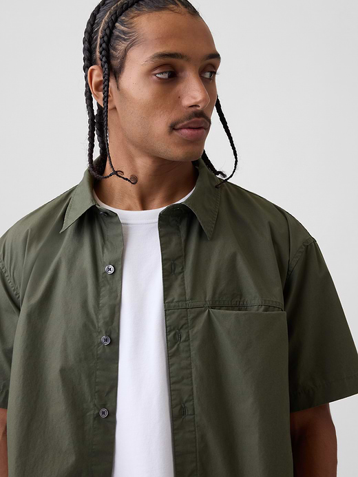 Gap Poplin Relaxed Shirt — photo 5