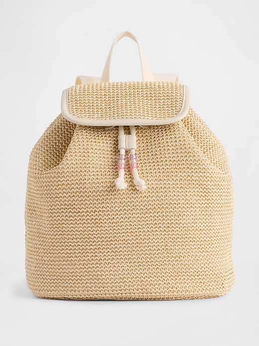 Gap Kids Shimmer Straw Backpack — photo 1