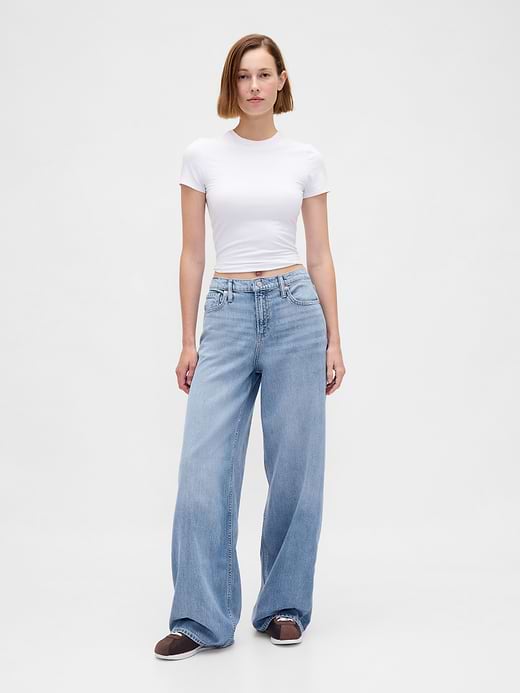 Gap Mid Rise UltraSoft Baggy Jeans — photo 1