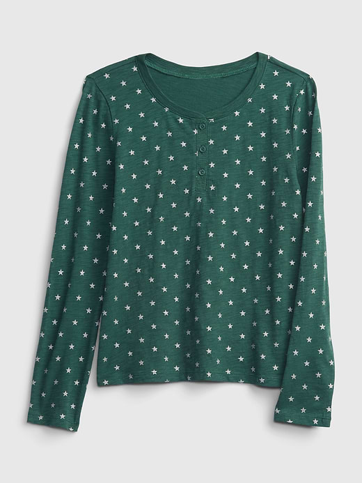 Gap Kids Scoop Neck Henley T-Shirt — photo 1