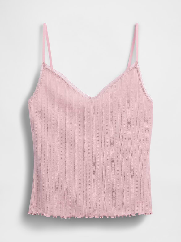 Gap Pointelle Lettuce-Hem PJ Cami — photo 6