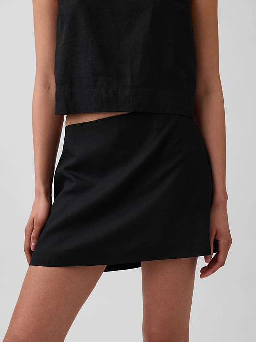 Gap Linen-Blend Mini Skort — photo 5