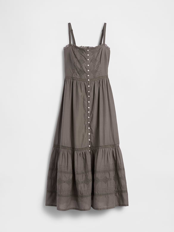 Gap Eyelet Tiered Maxi Dress — photo 6