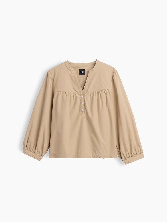 Gap Poplin Popover Top — photo 6