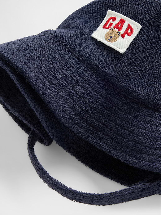 Gap Baby & Toddler Towel Terry Logo Bucket Hat — photo 3