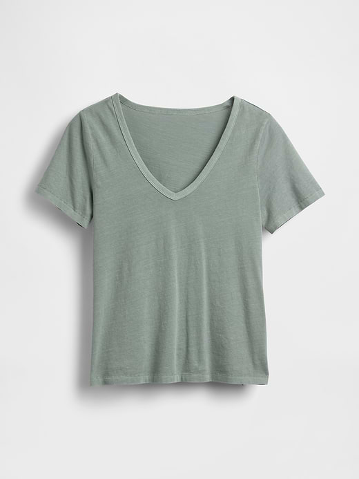 Gap Organic Cotton VintageSoft V-Neck T-Shirt — photo 6