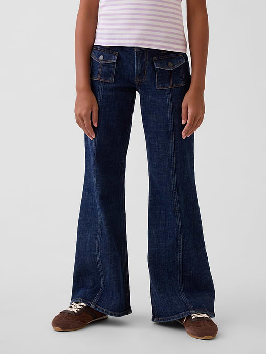 Gap Kids Low Rise Relaxed Flare Jeans — photo 4