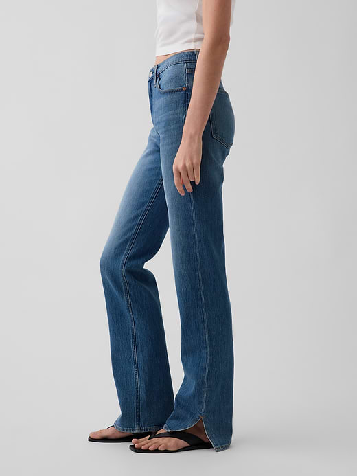Gap Mid Rise Relaxed Straight Jeans — photo 4