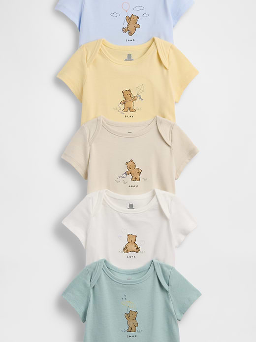 Gap Baby First Favorites TinyRib Bodysuit (5-Pack) — photo 4