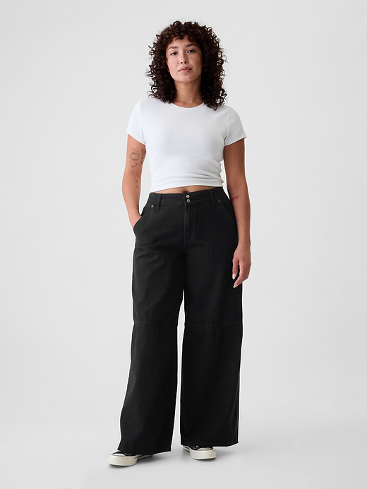 Gap Mid Rise UltraSoft Baggy Jeans — photo 6