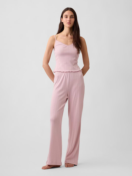 Gap Pointelle Lettuce-Hem PJ Cami — photo 3