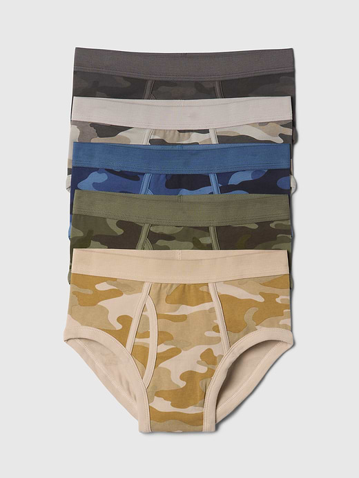 Gap Kids Organic Cotton Camo Briefs (5-Pack) — photo 1