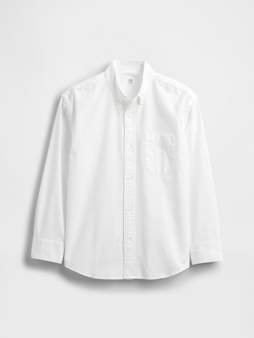 Gap Kids Uniform Relaxed Oxford Shirt — photo 3