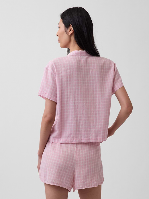 Gap Crinkle Gauze Oversized PJ Shirt — photo 4