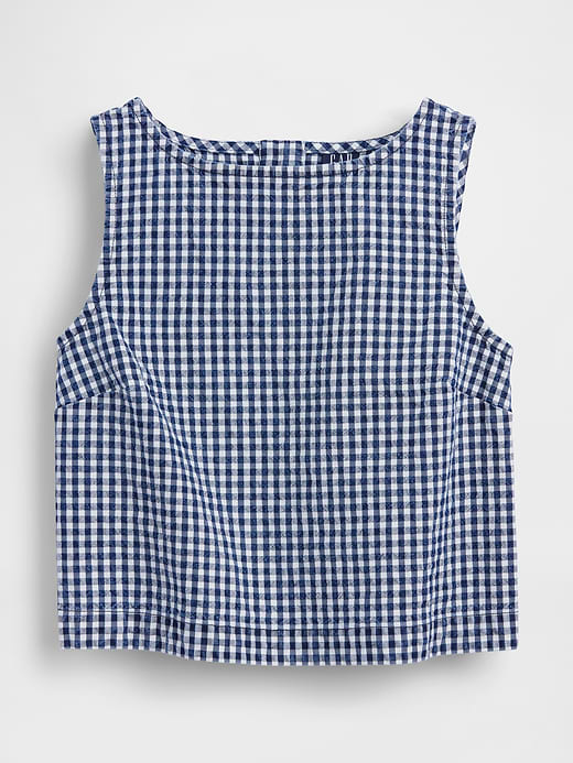 Gap Gingham Denim Crop Shell Tank Top — photo 6