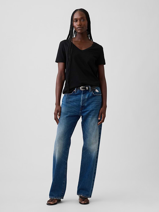 Gap Organic Cotton VintageSoft V-Neck T-Shirt — photo 4