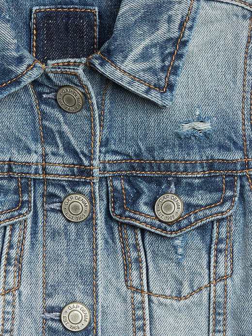 Gap Gap × Disney Baby & Toddler Minnie Mouse Icon Denim Jacket — photo 4