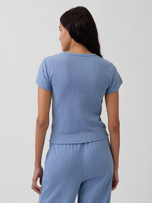 Gap Pointelle PJ T-Shirt — photo 4