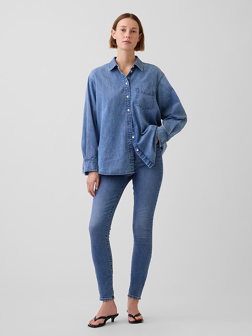 Gap High Rise True Skinny Jeans — photo 7
