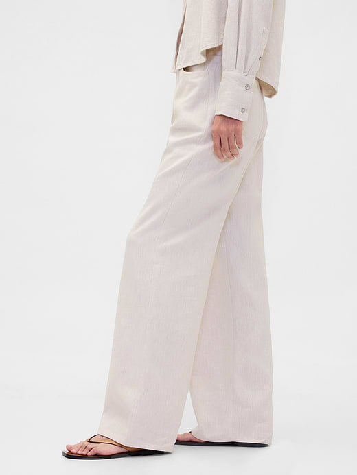 Gap Linen-Cotton Wide-Leg Pants — photo 4