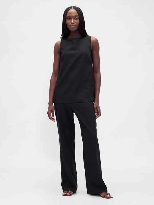 Gap Linen-Blend Shell Tank Top — photo 3