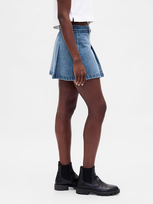 Gap Denim Belted Mini Skirt — photo 4
