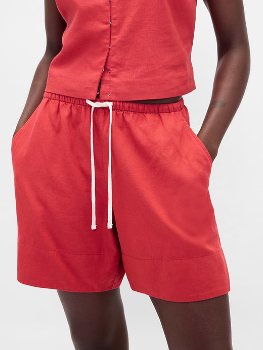 Gap 6" Linen-Blend Easy Shorts — photo 6