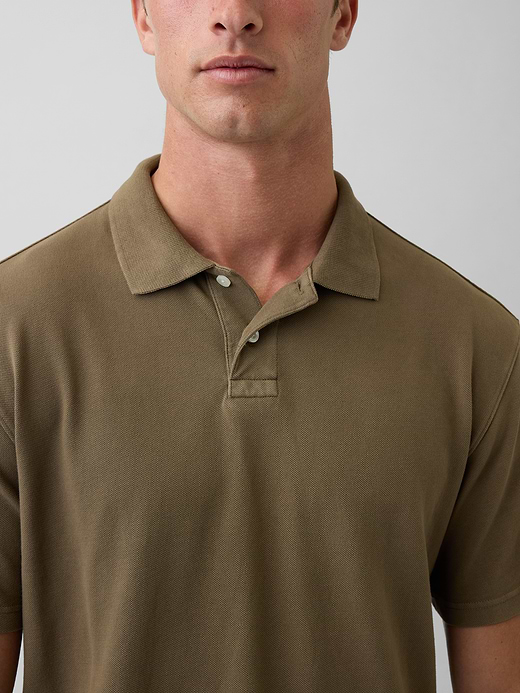 Gap Relaxed Pique Polo — photo 5