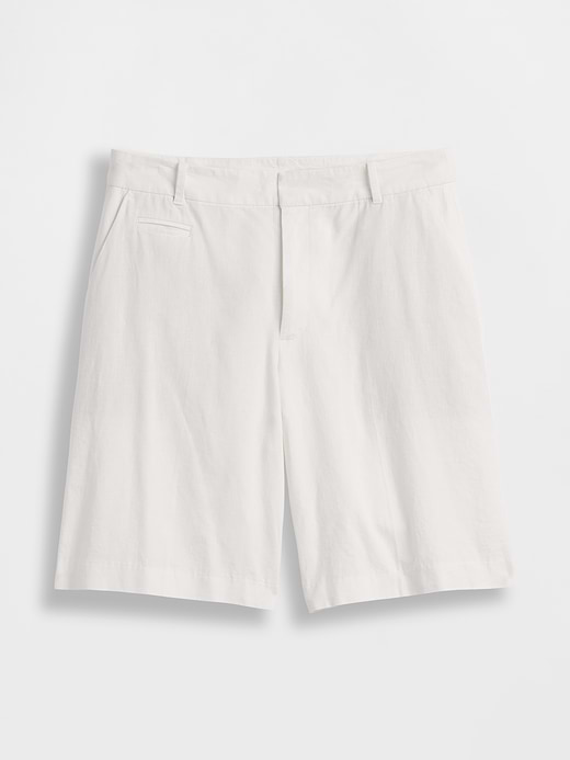 Gap 9" Low Rise Linen-Blend Trouser Shorts — photo 7