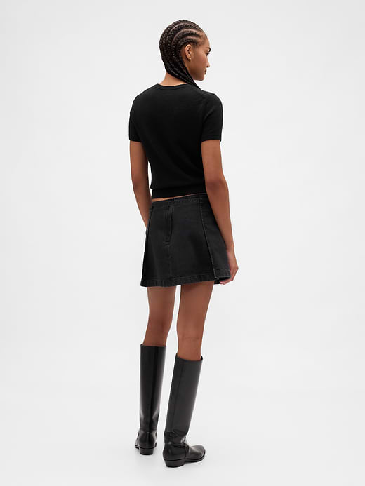Gap Denim Belted Mini Skirt — photo 3