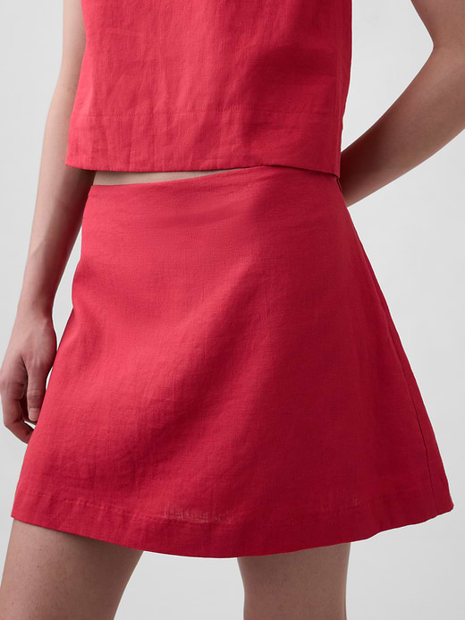 Gap Linen-Blend Mini Skort — photo 5