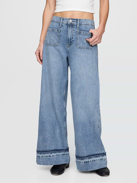 Gap Mid Rise UltraSoft Baggy Jeans — photo 3